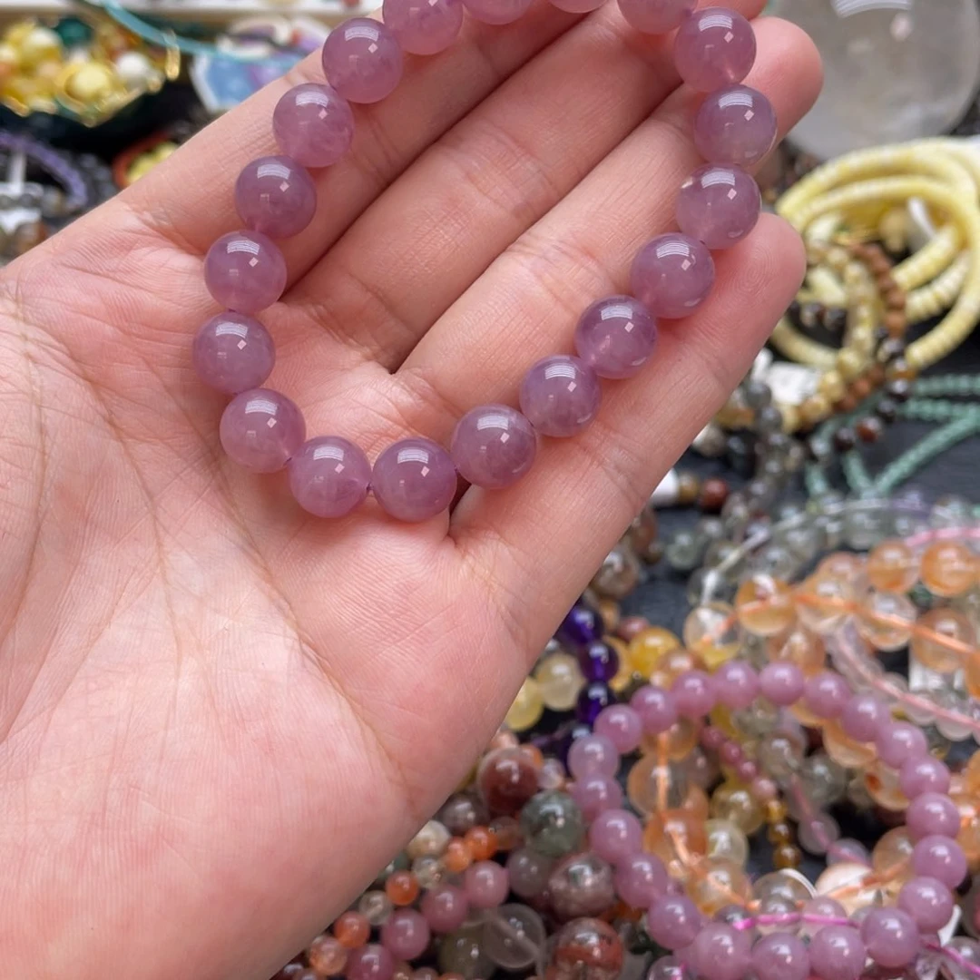 水晶手链未镶嵌紫马粉