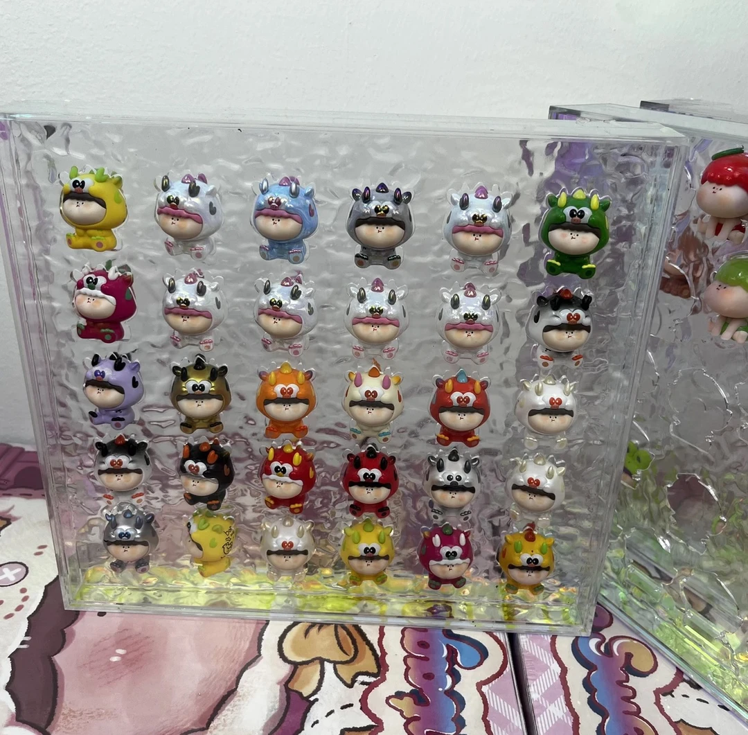 （拆盒）磁吸亚克力小龙，小兔，天使萌粒定制展架