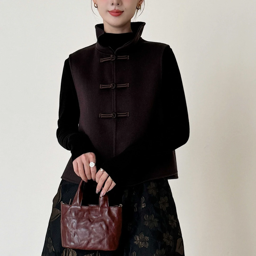 朱总服饰2024082新款羊毛马夹