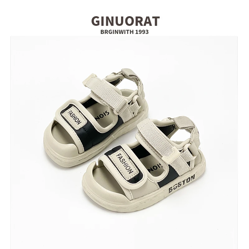 Ginuo春季上新运动凉鞋舒适防滑时尚设计感柔软学步鞋K3075