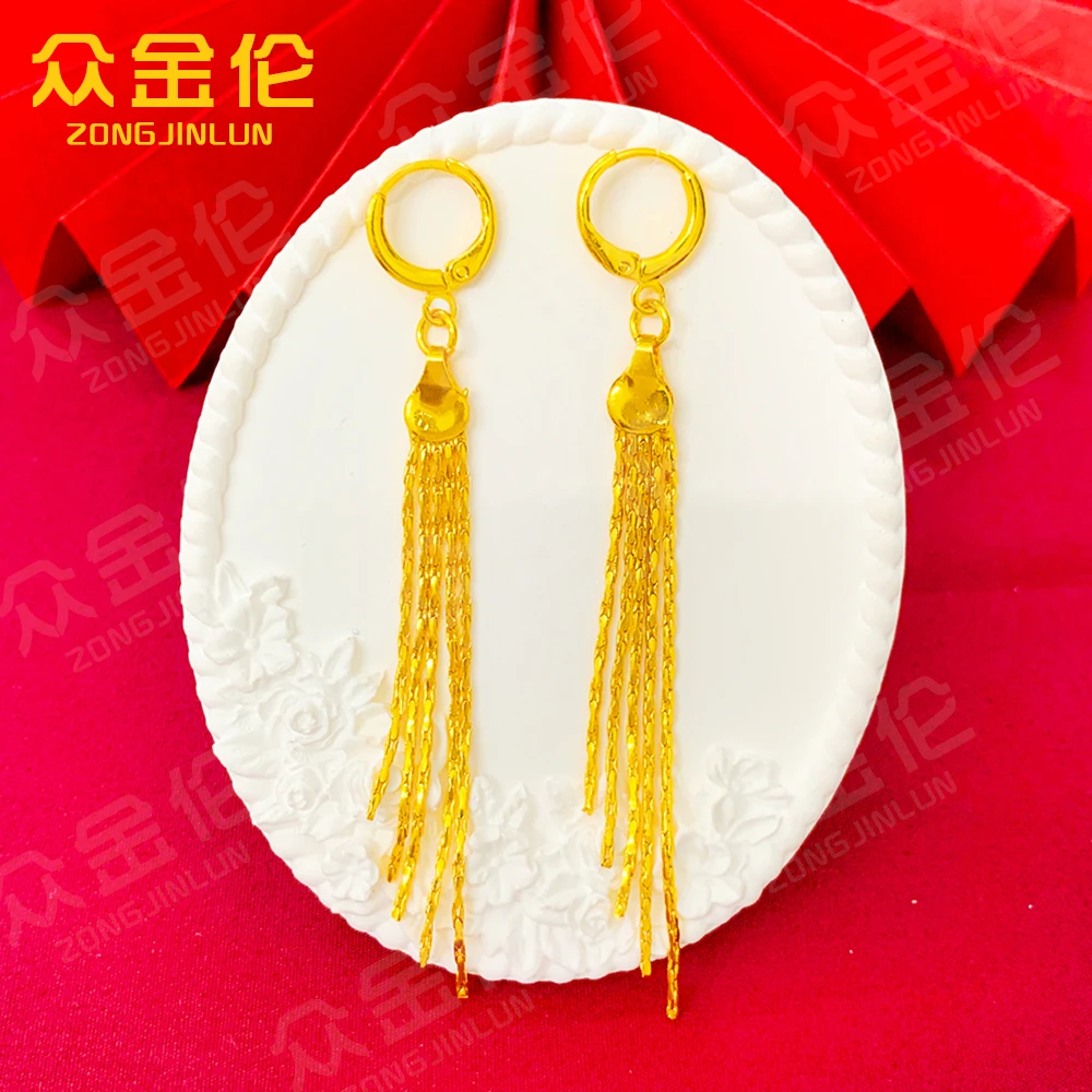 众金伦 铜合金耳饰 简约气质款【精致流苏耳环】