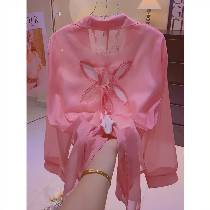 温柔系穿搭一整套女2025夏季新款雪纺防晒衬衫搭配显瘦背心两件套