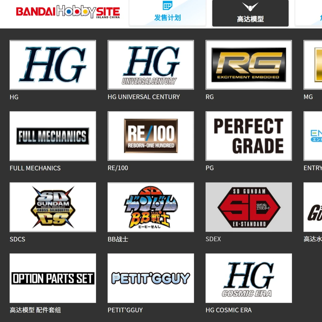 正版 PG MG RG HG高达系列 拼装模型 指定专拍专用链接 乱拍无效