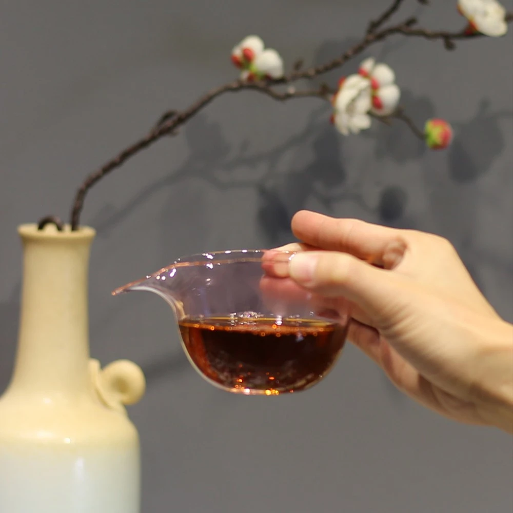 三柒 高硼硅耐热玻璃葫芦公道杯个性茶海纯手工分茶器匀杯