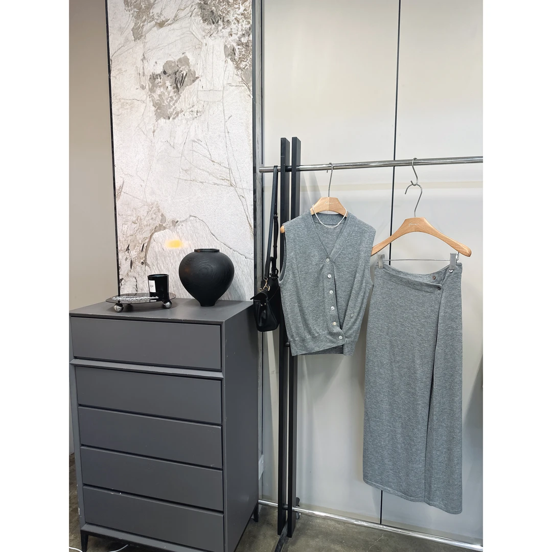 (维多利亚半裙)简约大气上档次舒适温柔风针织