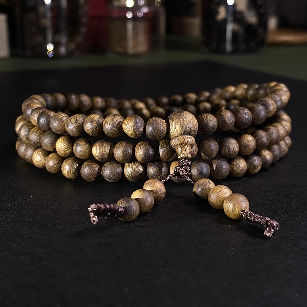 海南莺歌绿奇楠6MM多圈手串【10克+】