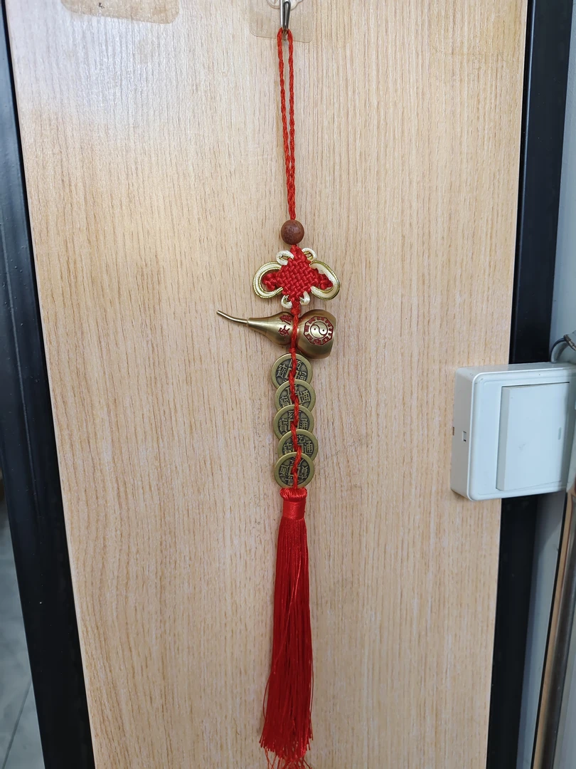 生蚕丝五帝钱铜葫芦手工编绳福禄安康吉祥车挂