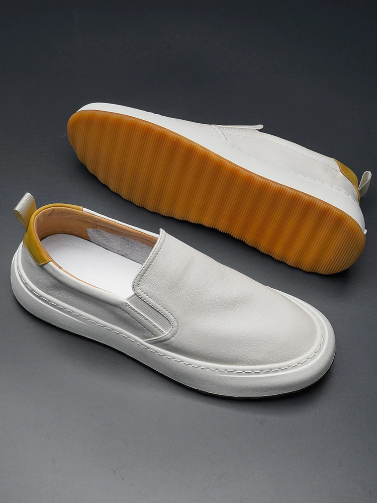 英伦豆豆鞋男夏季潮流透气厚底一脚蹬懒人休闲乐福鞋Z-PB230716