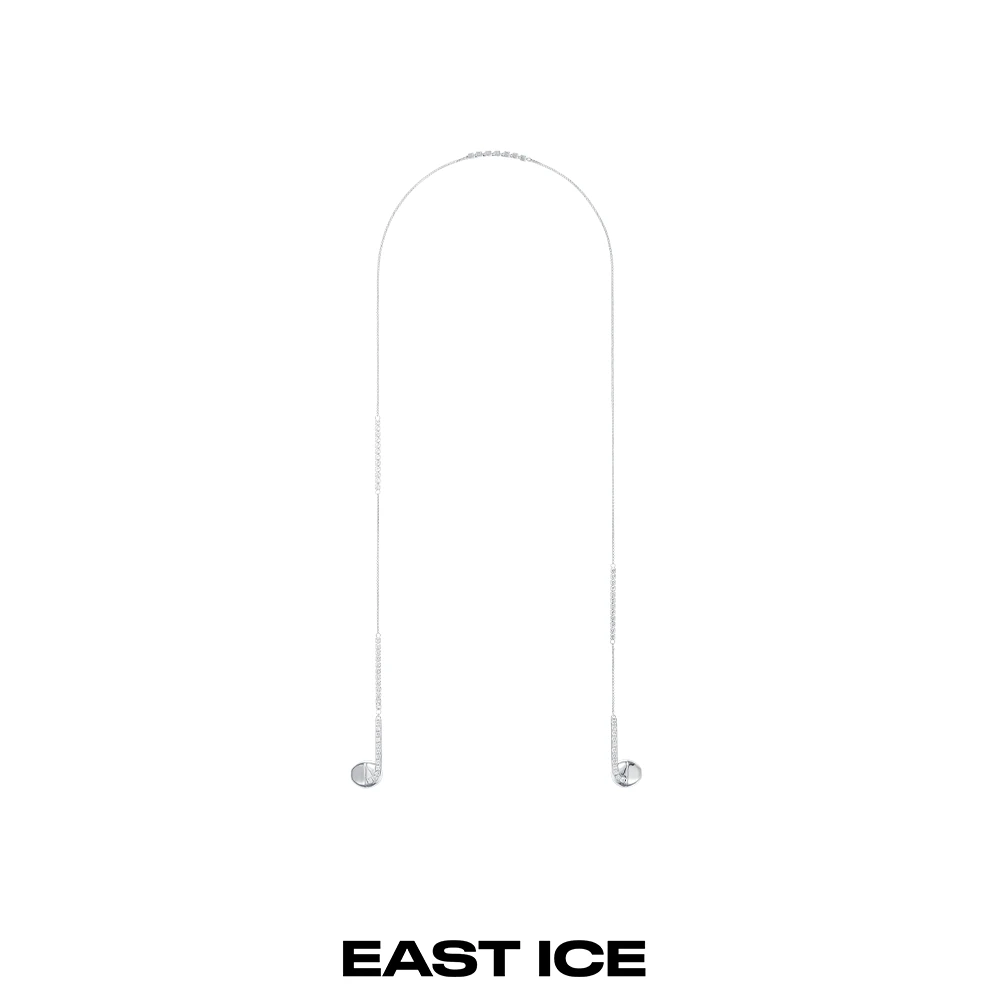 铜合金项链 EAST ICE东冰  锆石耳机项链