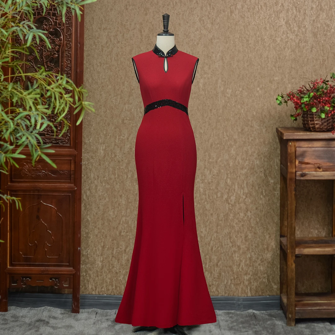 鸾镜红妆-（隆佳秀走秀旗袍111397）