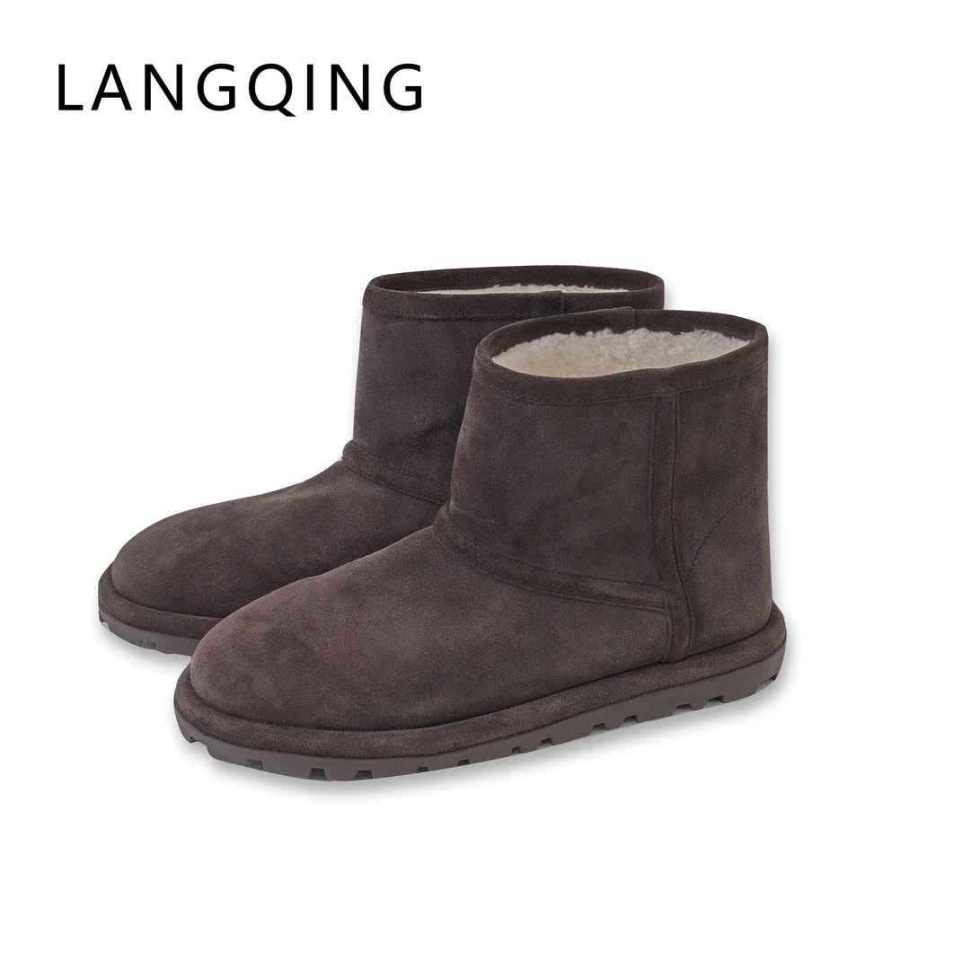 LANGQING 拉蒙娜加绒短筒靴43344#