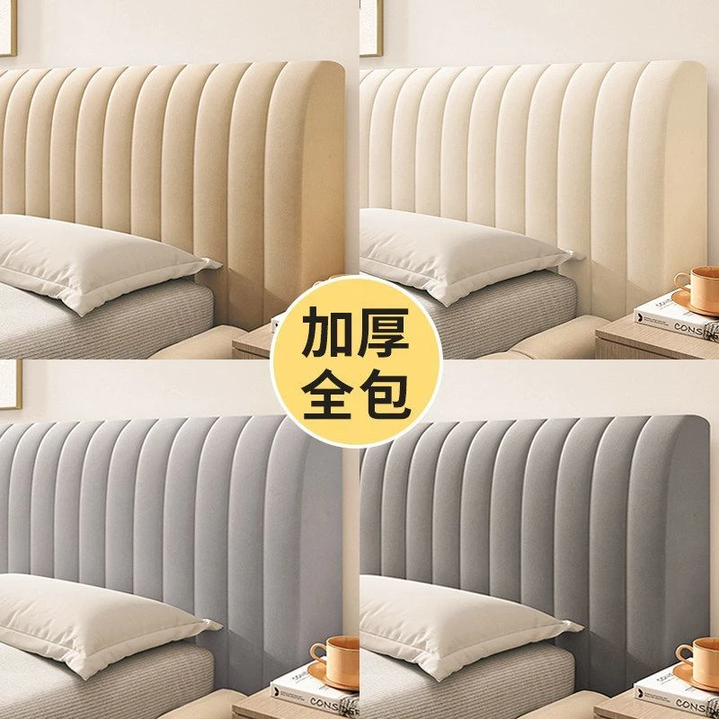 床头罩垫奶油风全包2025新款床头软包护腰靠枕靠背女生宿舍出租屋