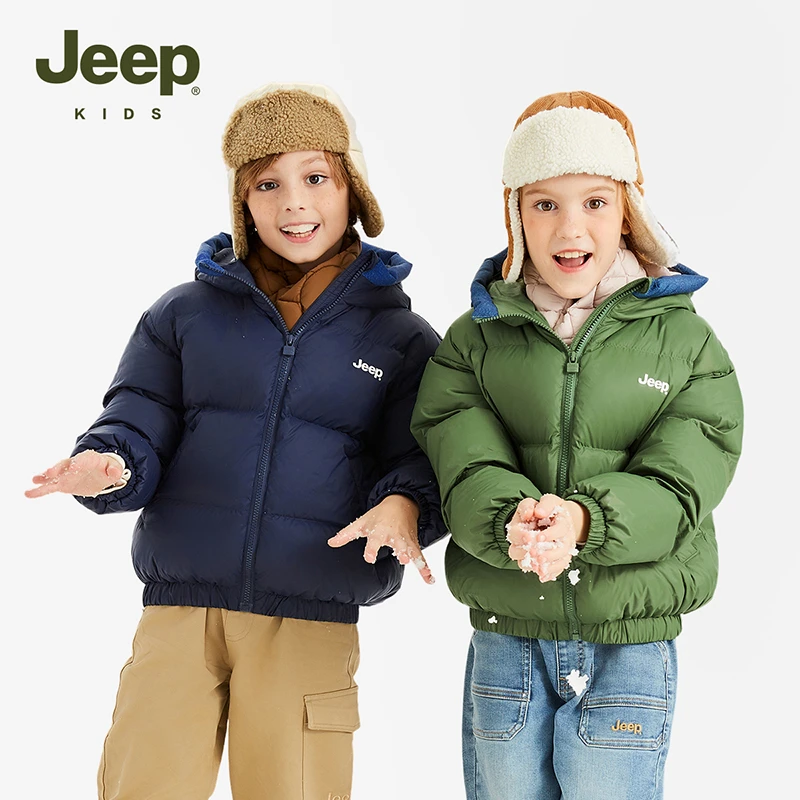 JEEP/吉普童装2023冬季新款保暖外套防风冲锋衣F1128