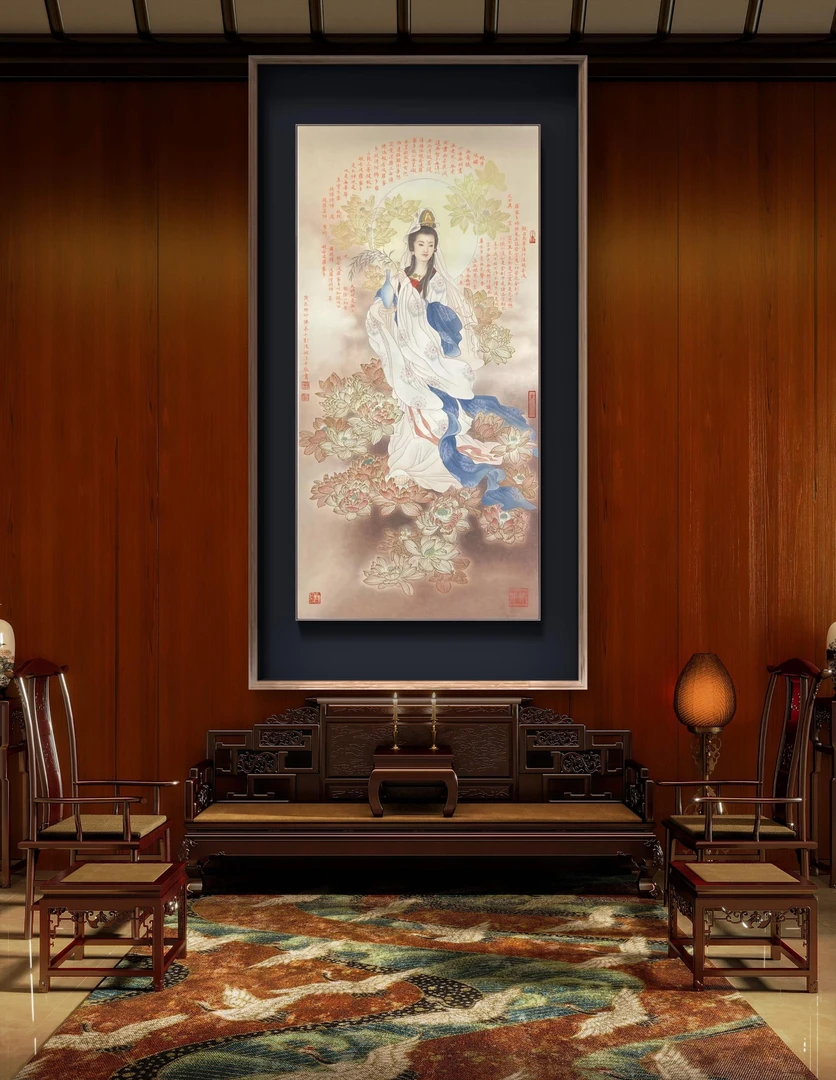 故宫名家刘俊敏先生《观音像》 故 宫专属