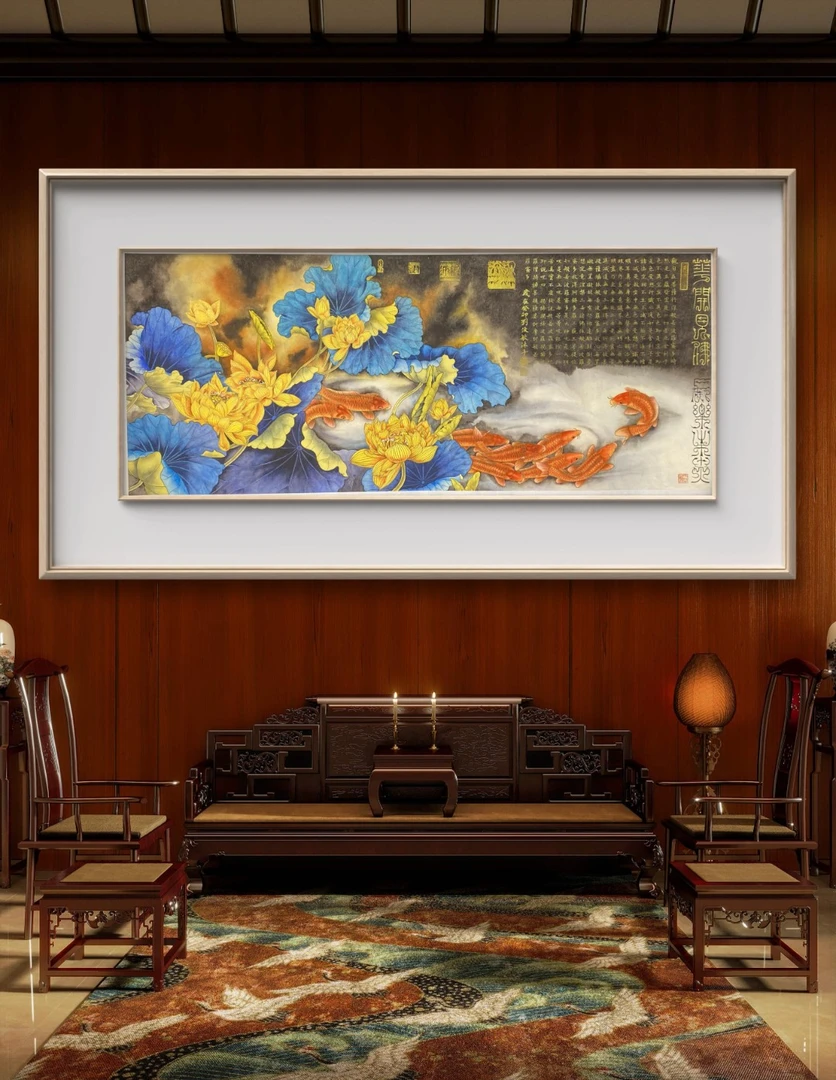 故宫名家刘俊敏先生作品《花开见佛》