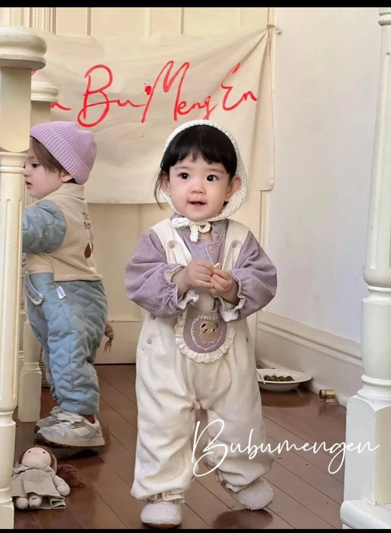 超洋气双层背带哈衣