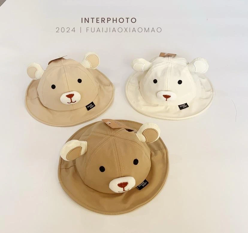 建议4-18个月春款熊仔盆帽