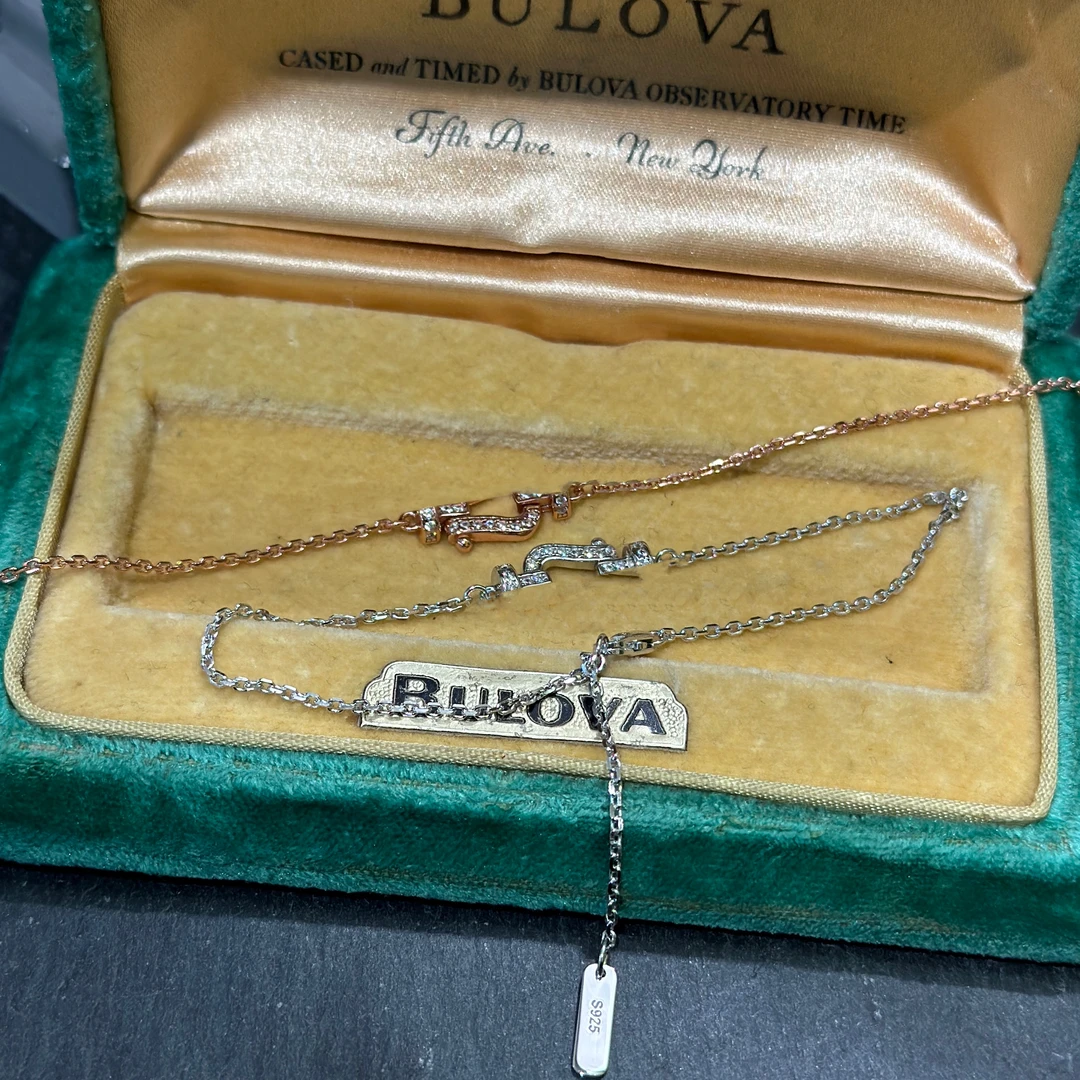 925银仿水晶手链 轻奢简约马蹄扣手链 JB1009