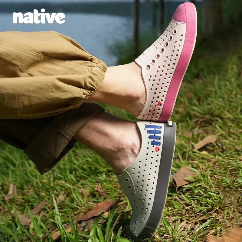 native【情侣】凉鞋时尚洞洞鞋透气防滑男鞋发泡凉鞋一脚蹬女鞋时尚