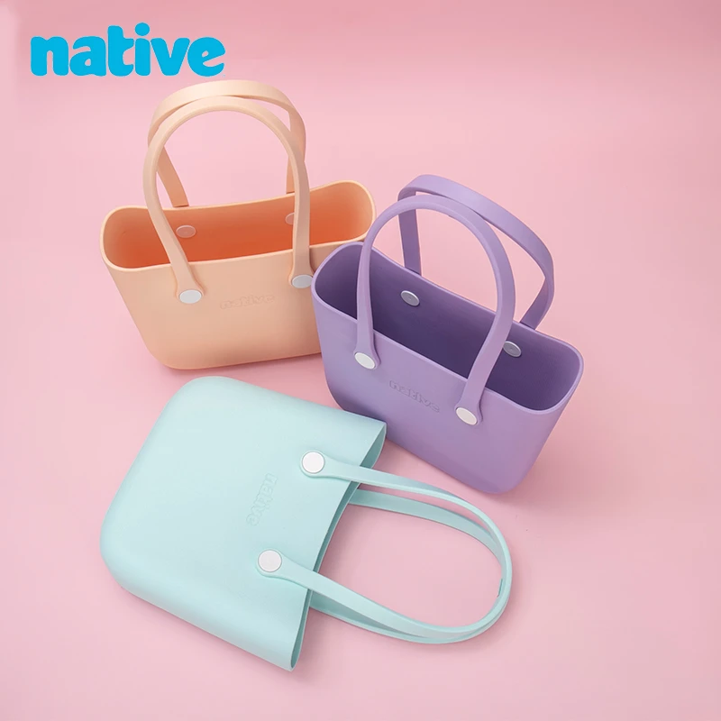 native【托特包】网红马卡龙色时尚手提包防水耐磨包包干湿两用包