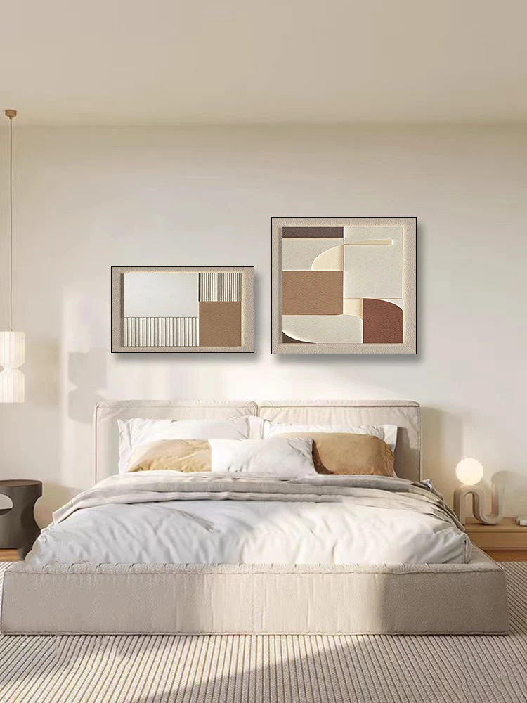 极简抽象艺术卧室床头装饰画现代简约微喷轻奢意式餐厅挂画高级感