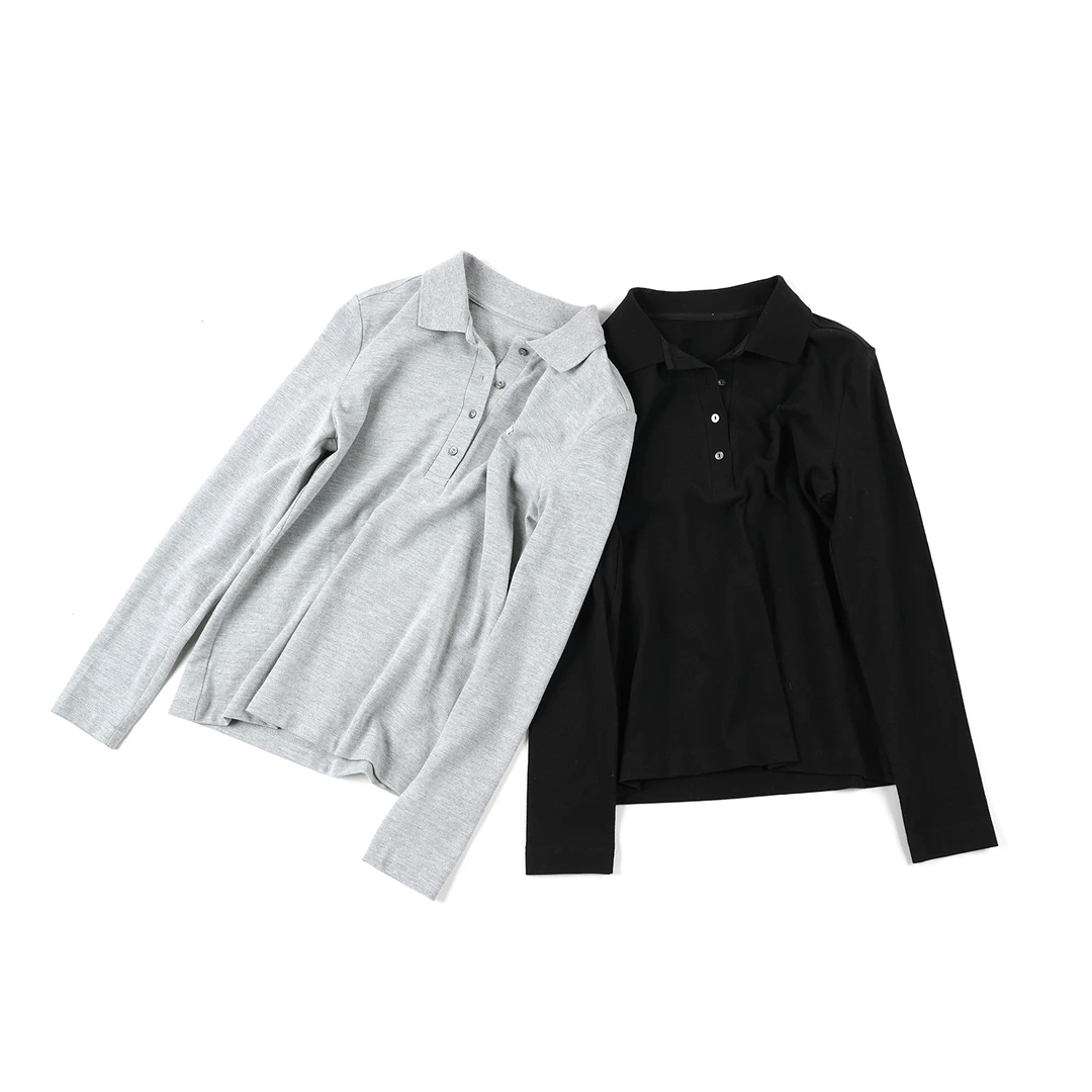 【纯色章仔polo长袖】CXSS42087