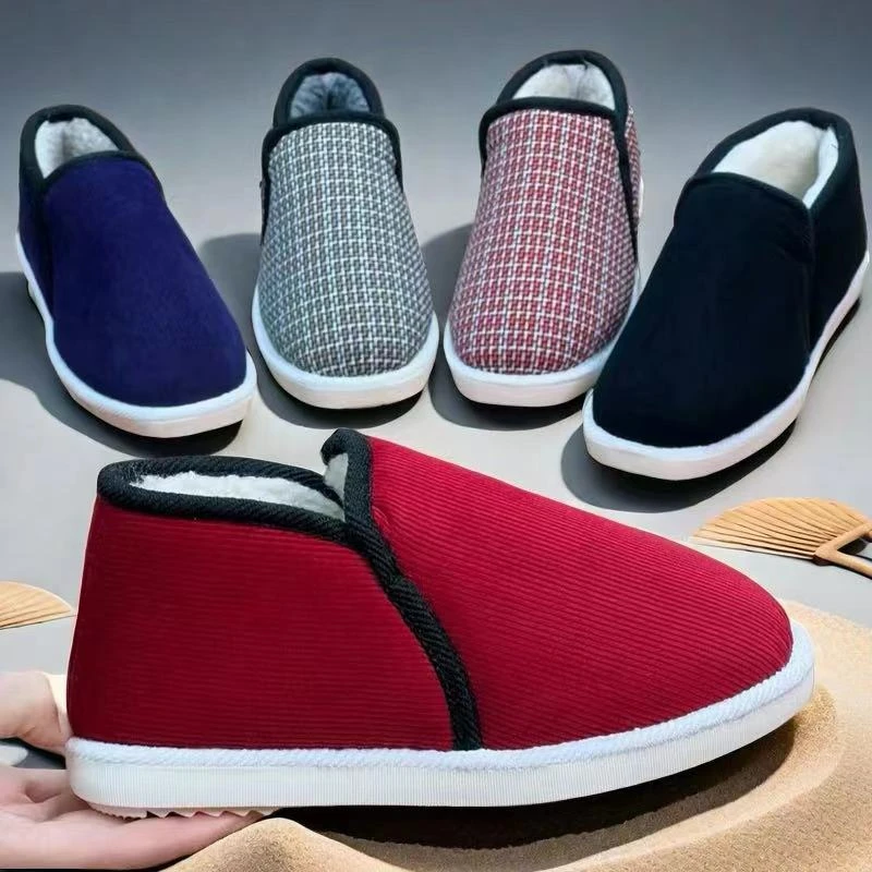 热销新款棉鞋加绒加厚显瘦休闲百搭秋冬棉鞋防水防滑耐磨软底