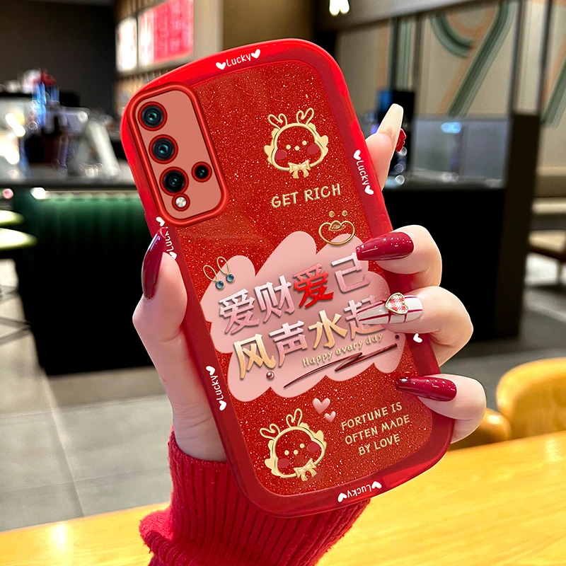 适用华为nova5手机壳nova5pro爱财爱己透明硅胶防摔女新年款2024