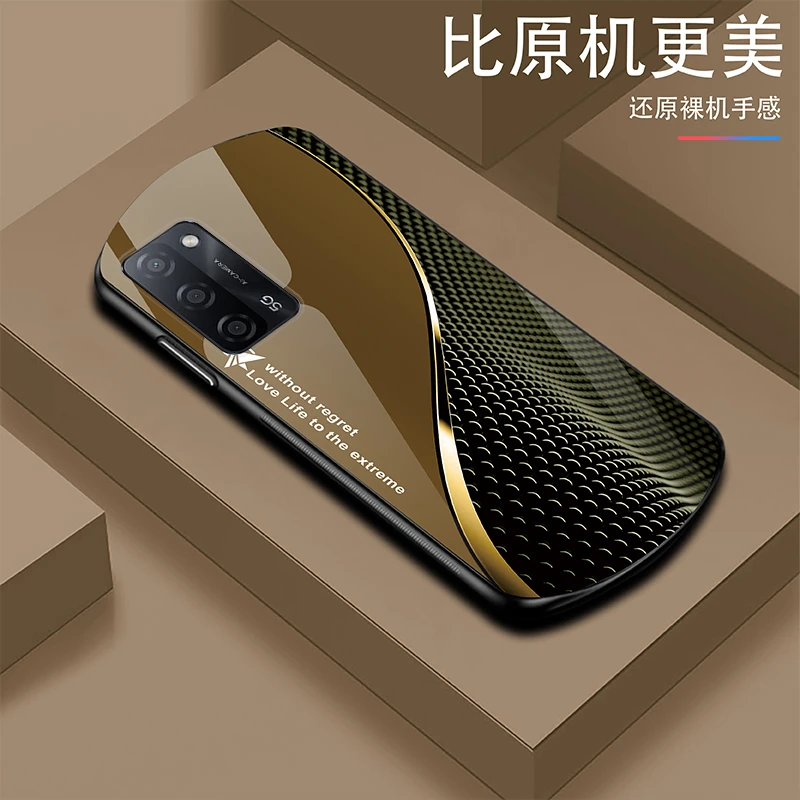 新款【适用OPPO A55】轻奢时尚简约大气耐磨玻璃手机壳