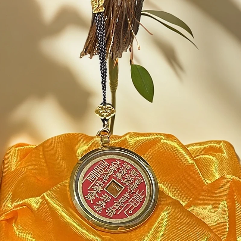 [已開]纯铜山花中式八卦国风创意挂饰