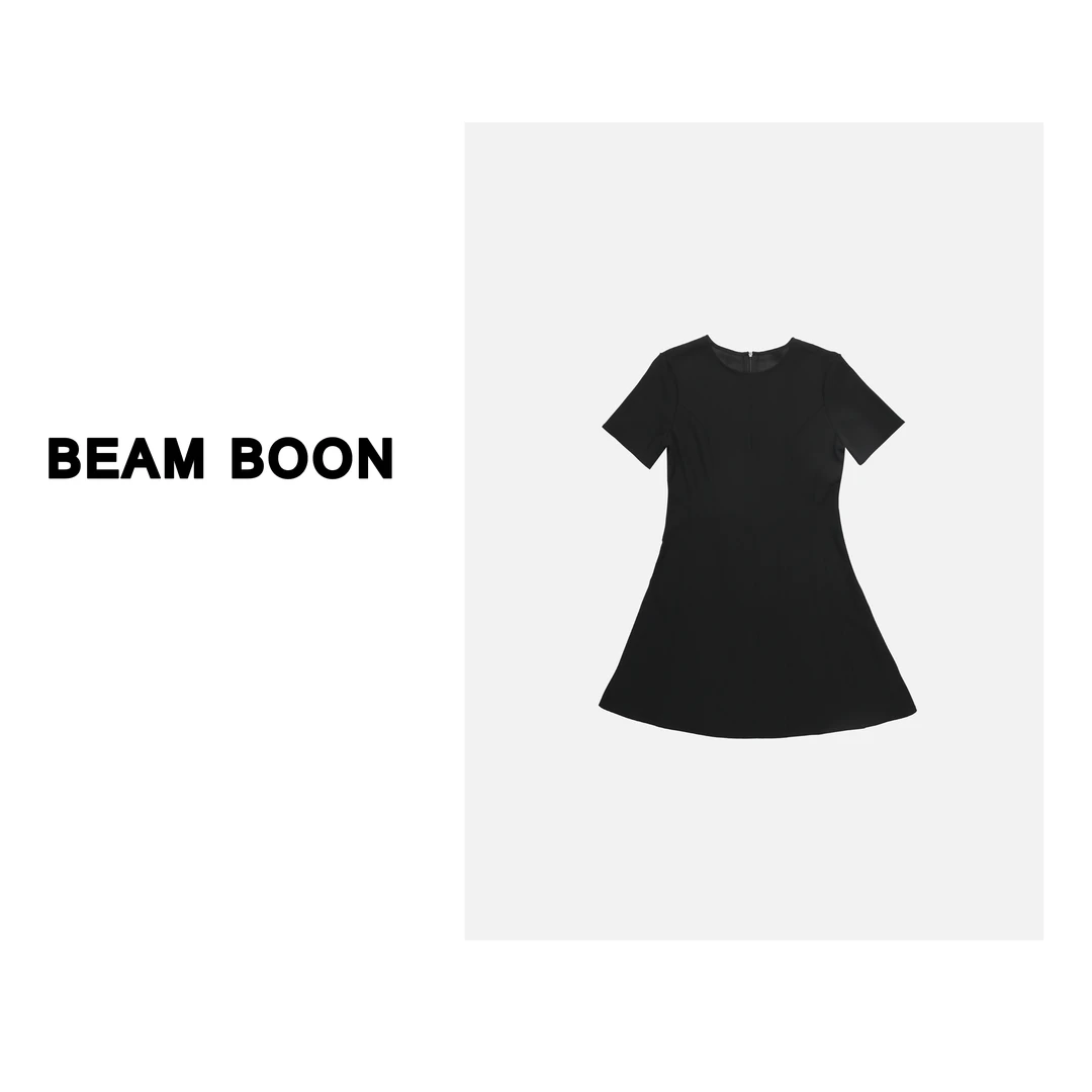 Beam Boon | “极简通勤” 重磅进口高密醋酸垂坠显瘦连衣裙