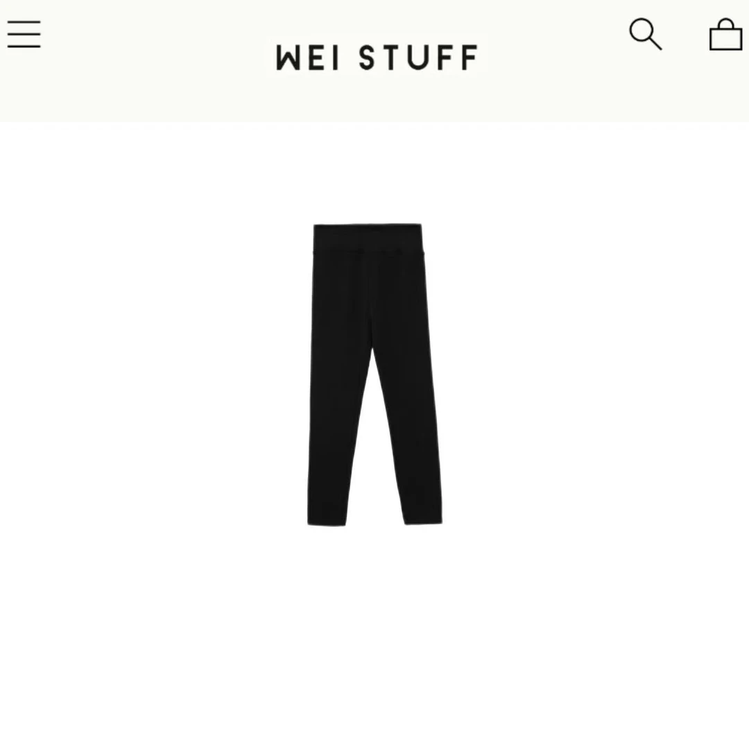 WEI STUFF胖婷婷德绒加绒高弹打底裤 5586