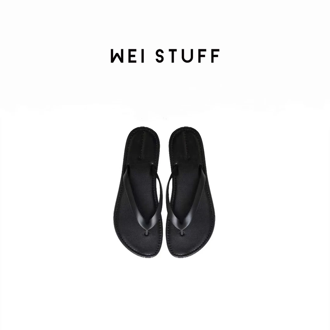 WEI STUFF  时尚外穿百搭简约休闲拼色人字拖鞋夹脚拖 6336 S