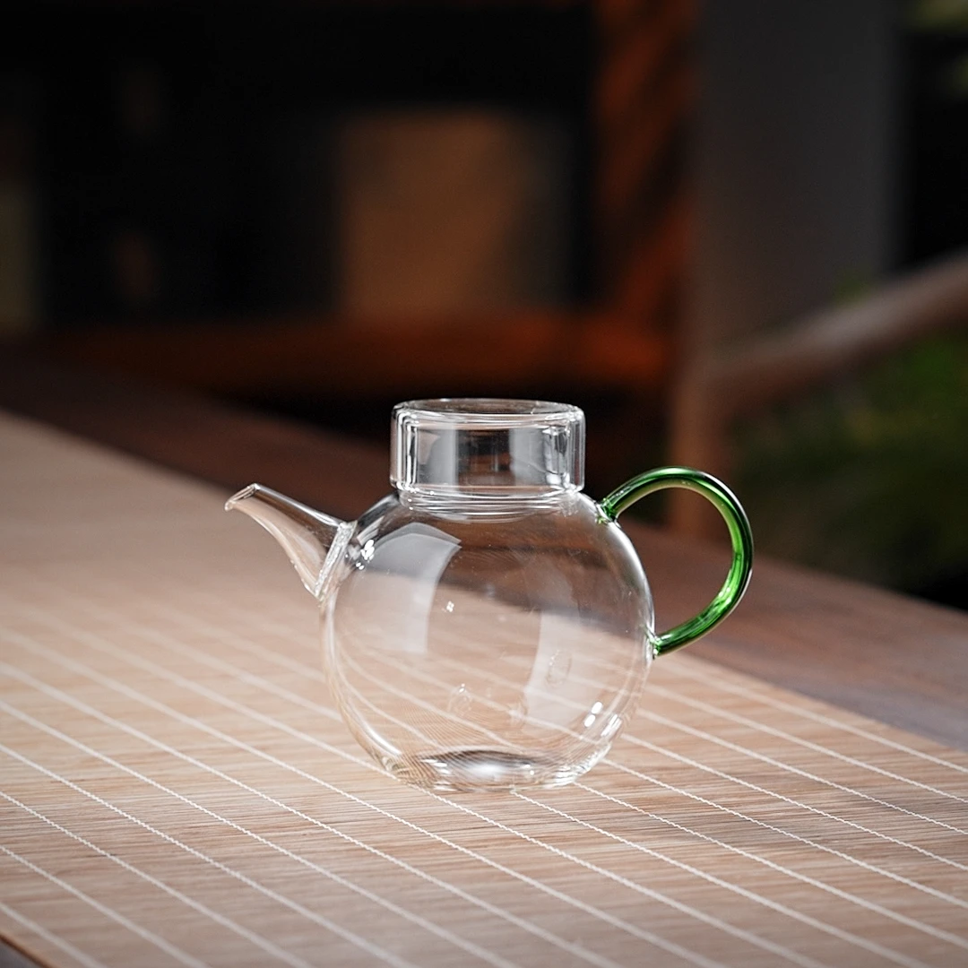 泡茶壶玻璃泡茶壶迷你泡茶玻璃小茶壶一人用小容量绿茶专用泡茶器