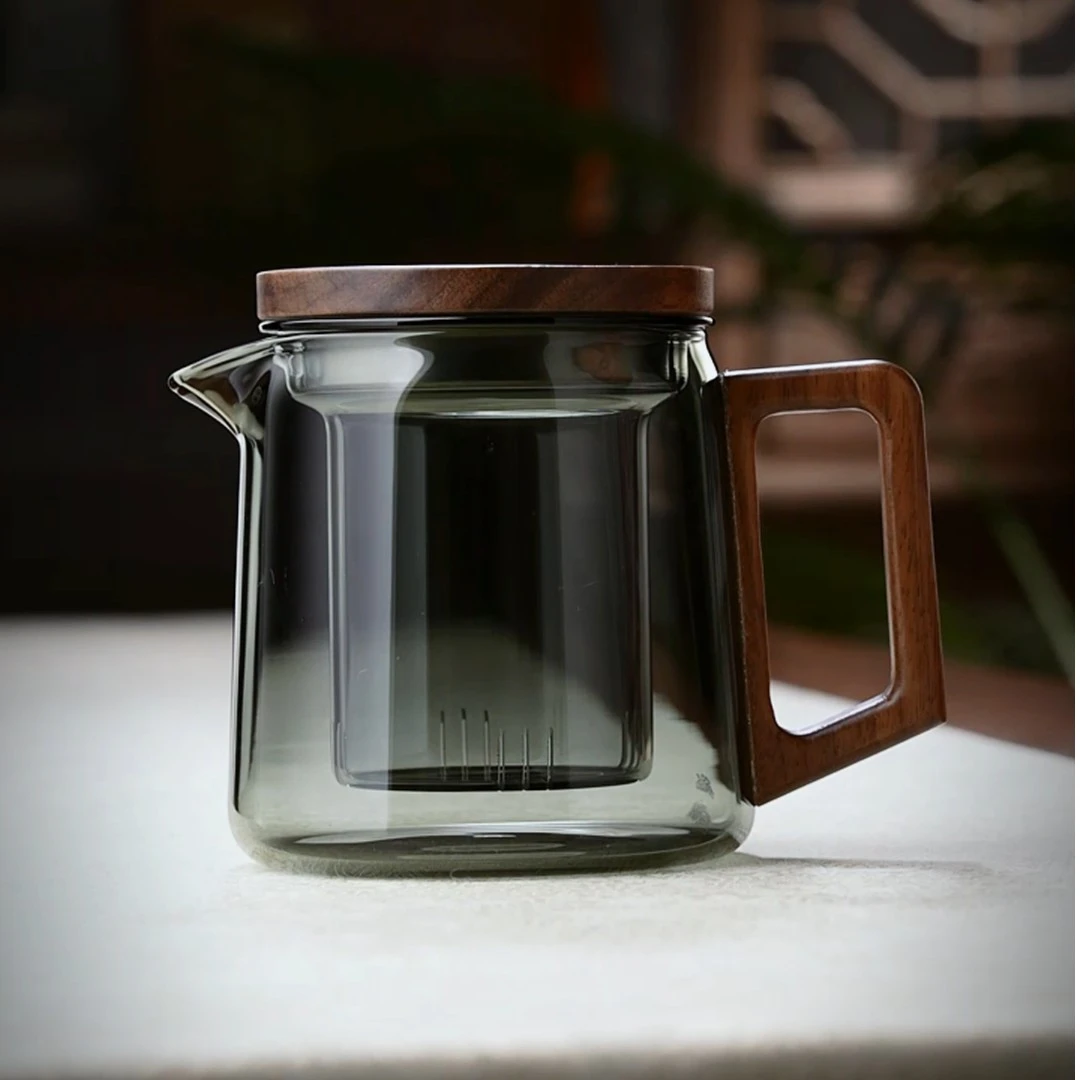 耐高温玻璃家用花茶壶泡茶器带过滤茶壶茶水分离泡茶壶