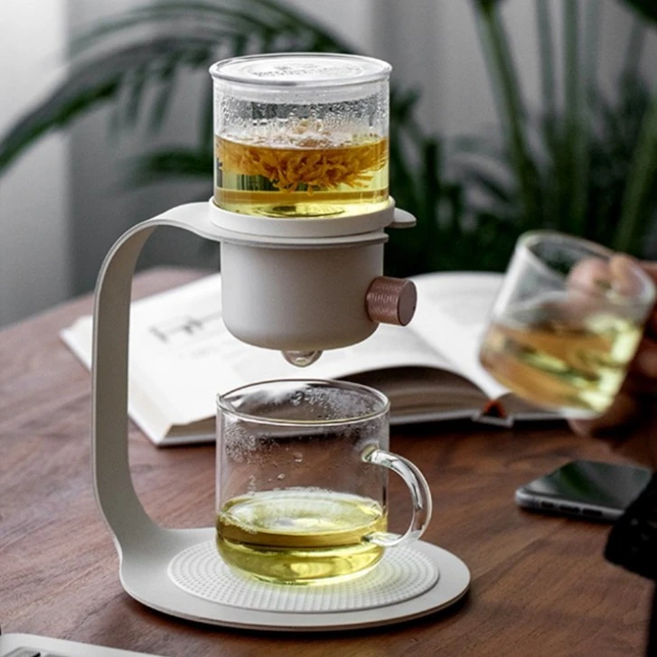贞点小可冲茶壶日式玻璃泡茶壶现代花茶壶 滴滤式现磨咖啡壶小型