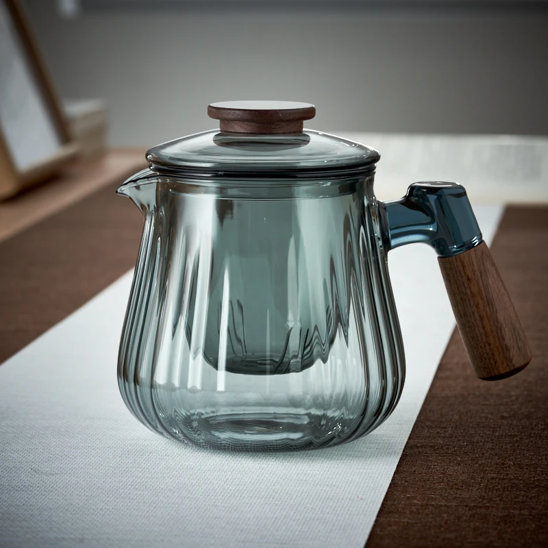 玻璃泡茶壶茶水分离过滤耐热家用电陶炉专用煮茶壶功夫泡茶单壶