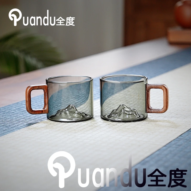 玻璃小茶杯品茗杯功夫茶具品茶杯茶碗主人杯耐高温玻璃杯