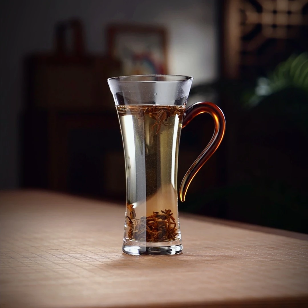 加厚底玻璃绿茶杯高硼硅耐热玻璃泡茶杯水杯家用办公个人专用杯子