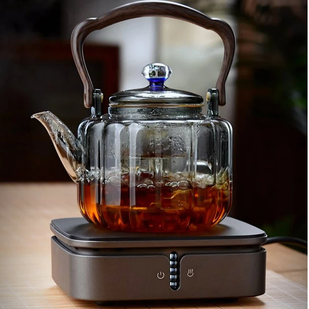 玻璃蒸煮一体茶壶家用大容量壶电陶炉烧水壶茶水分离提梁壶煮水