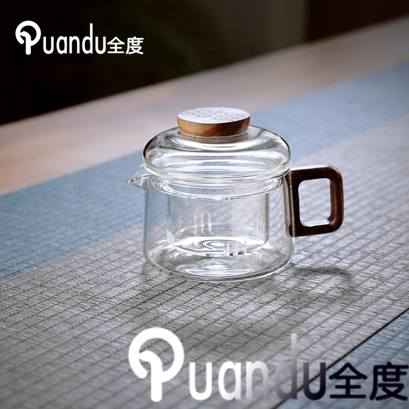 小茶壶玻璃泡茶壶迷你泡茶玻璃小茶壶一人用小容量绿茶专用泡茶器