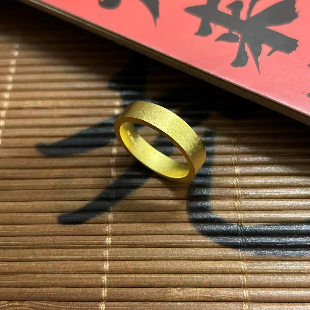 足银戒指 【KING】包银轻奢穿搭戒指女简约高端百搭古法扁戒