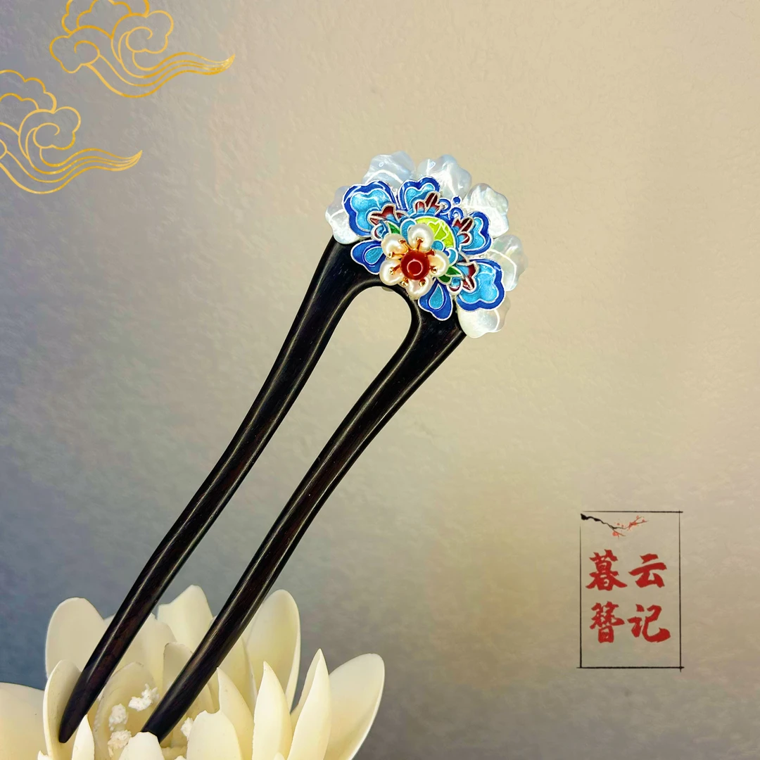 【雀屏】原创设计木簪美学作品盘发神器送礼佳品