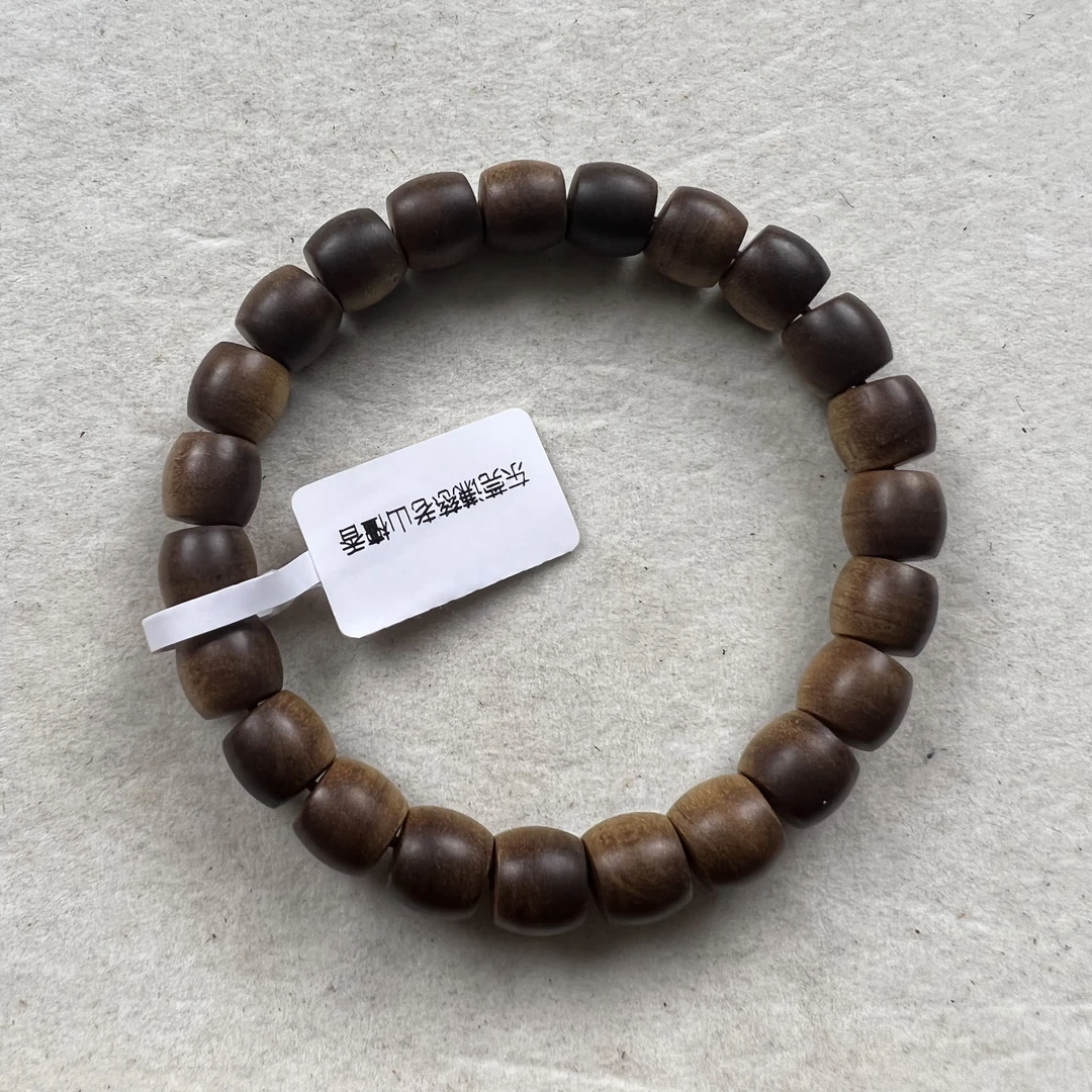 谦慈印度迈索尔老山檀香8*9直切珠横纹黑肉 四刨料奶香醇香药香