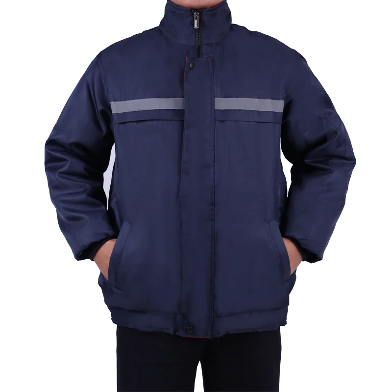 冬季加厚棉服工作服男女棉衣汽修车间工程服反光棉衣棉袄定制印子