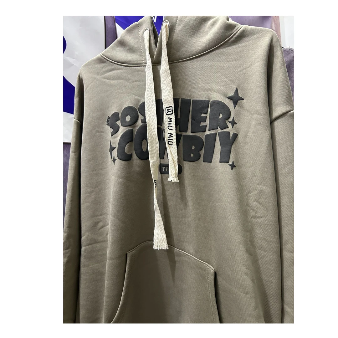 时尚百搭 纯棉均码 宽松连帽卫衣 薄绒款 潮流