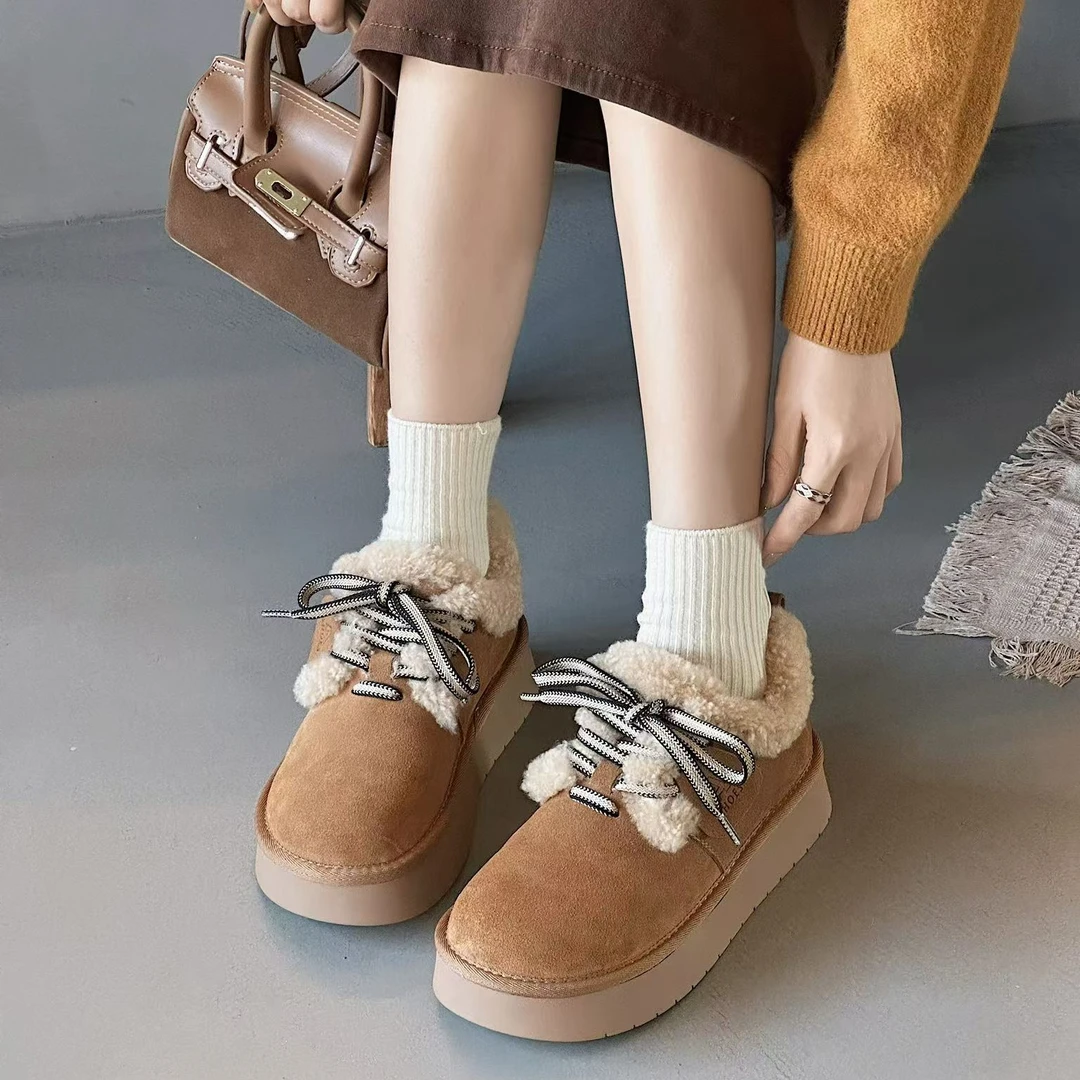 2024冬季新款勃肯鞋，颜值高兼具舒适与时尚毛毛鞋 5970-2
