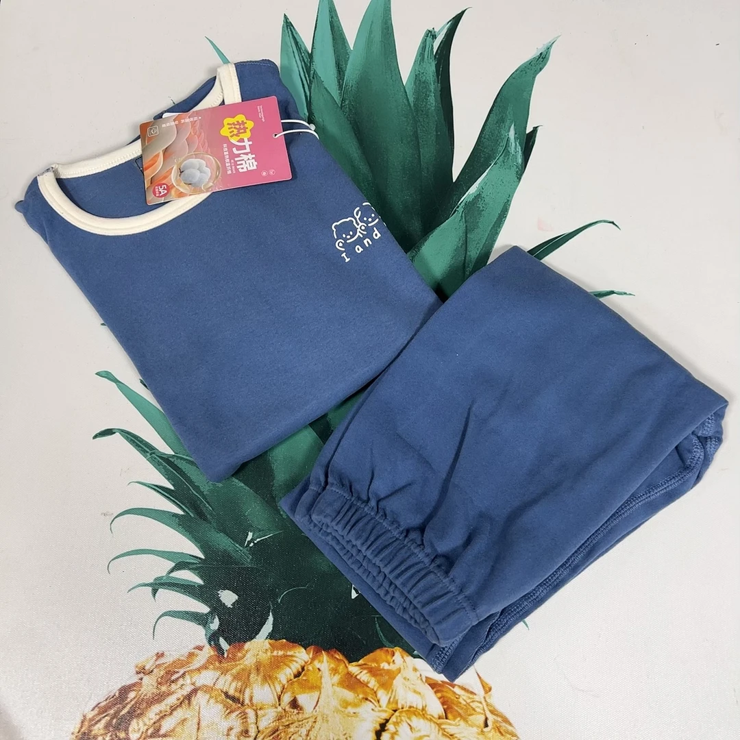 大庆仓  货号Y2289藏青色  3T磨毛拉架套装