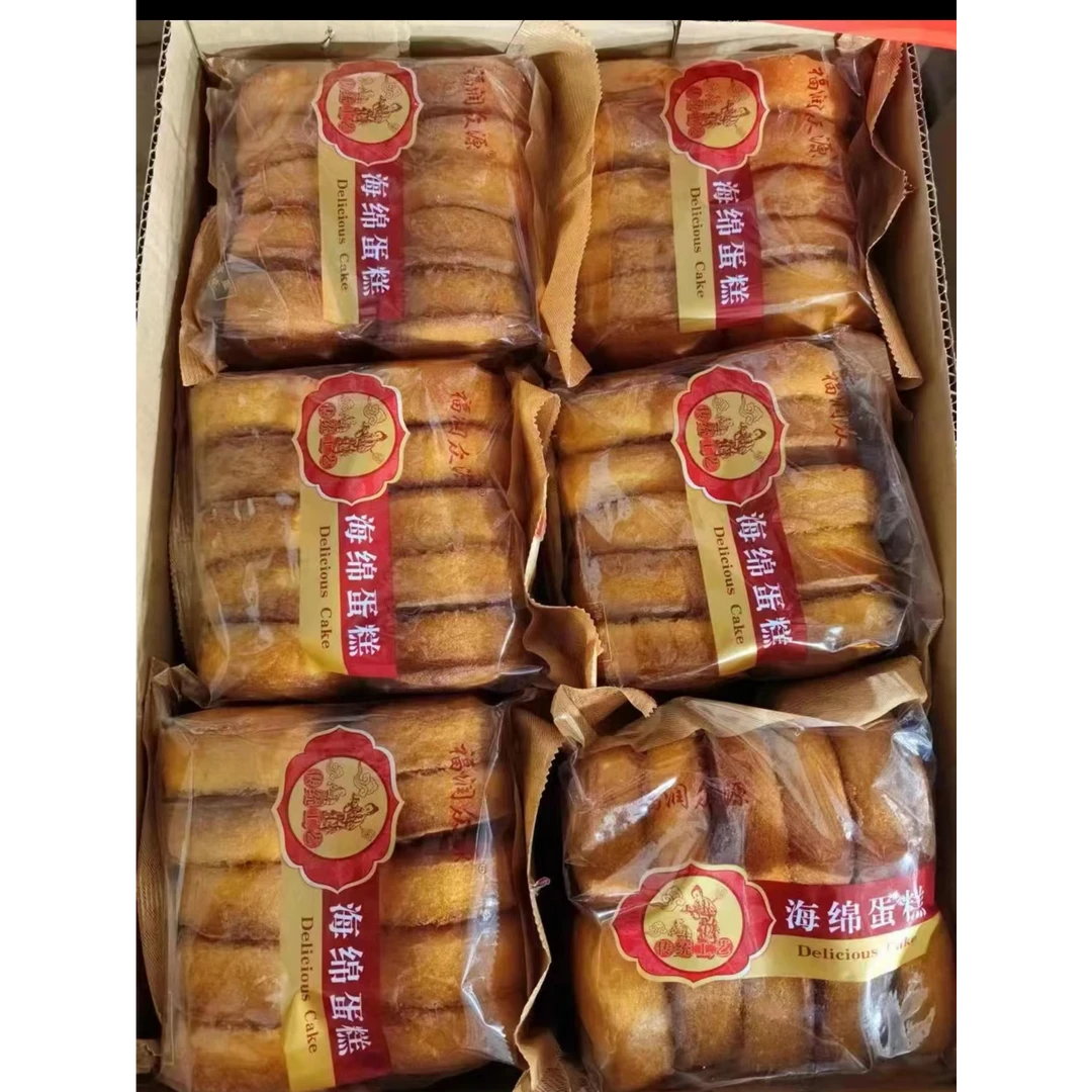 【新品来袭】福润众源 传统工艺 海绵蛋糕 袋装常温老蛋糕碳水烘焙