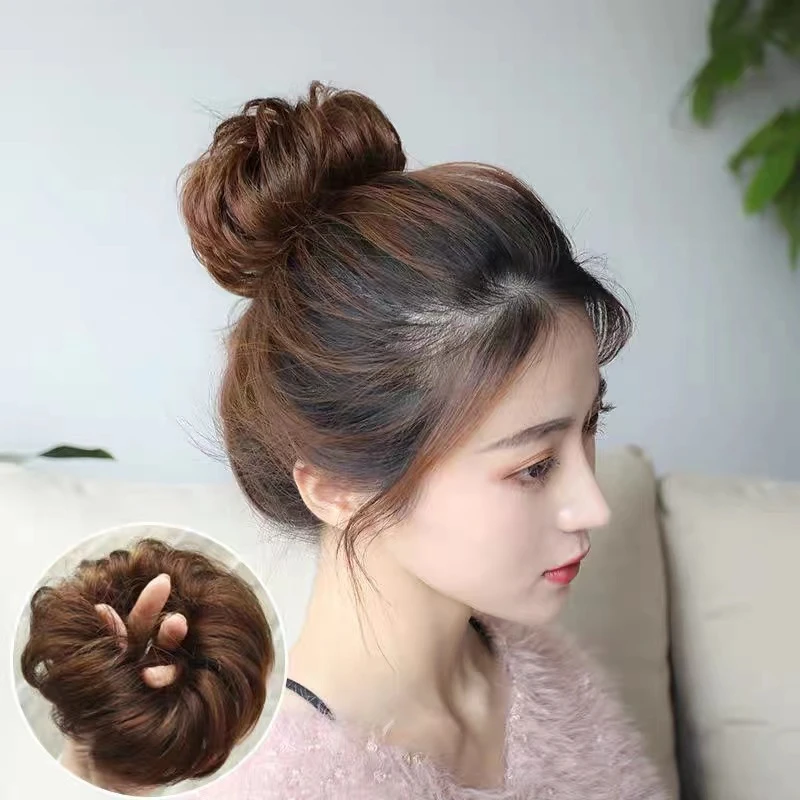 简单耐用便捷假发女手工时尚假发头饰发圈卷发蓬松自然盘发神器